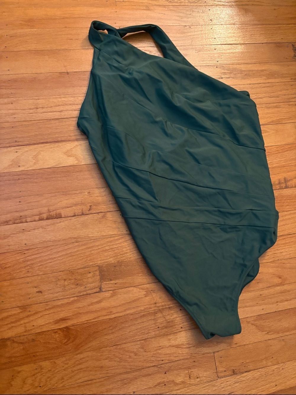 summersalt One-Shoulder Olive Green Swimsuit - Picture 5 of 8